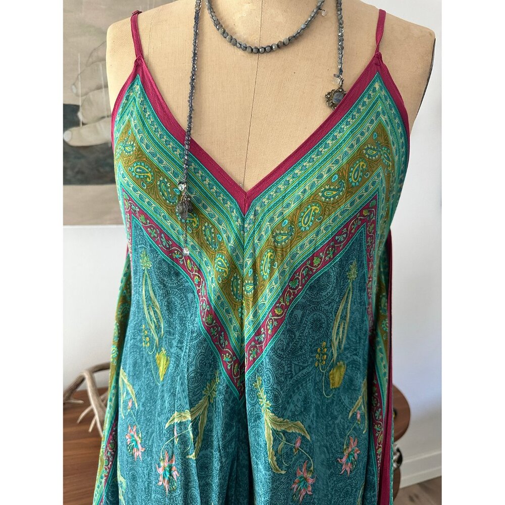 ANTHROPOLOGIE 100% silk Gypsy Dress NWOT never worn